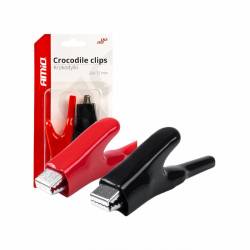 Cleste cablu curent, 7.5cm, 25A, tip crocodil, set 2 bucati, 03046 Amio
