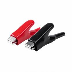 Cleste cablu curent, 7.5cm, 25A, tip crocodil, set 2 bucati, 03046 Amio