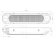Lampa stop 132x28, 3 functii, 6 LED-uri, 12/24V, Slim, FT-330 Fristom Lampa stop 132x28, 3 functii, 6 LED-uri, 12/24V, Slim, FT-330 Fristom