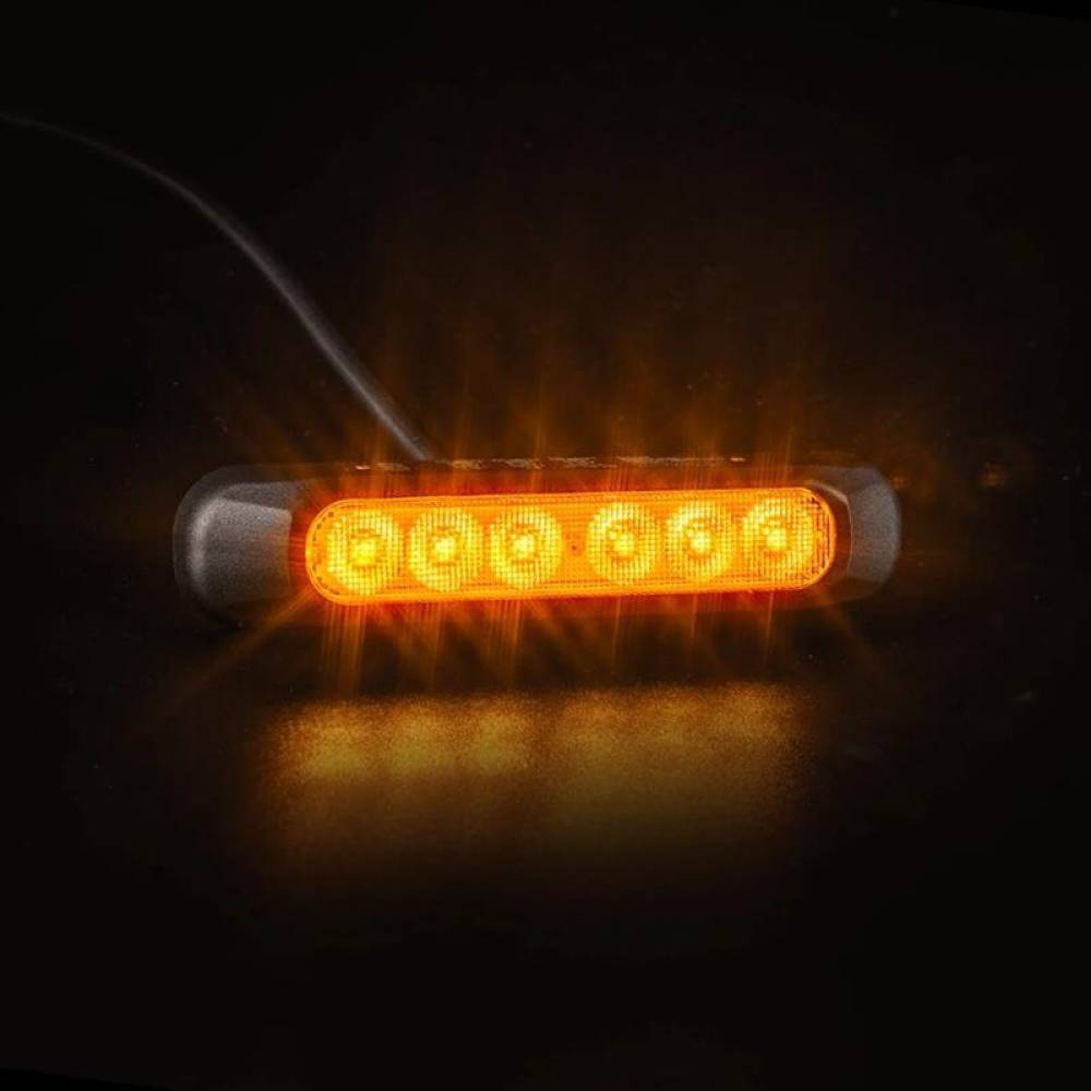 Lampa semnalizare cu pozitie, 132x28mm, 6 LED-uri, 12-24V, FT-331 Fristom