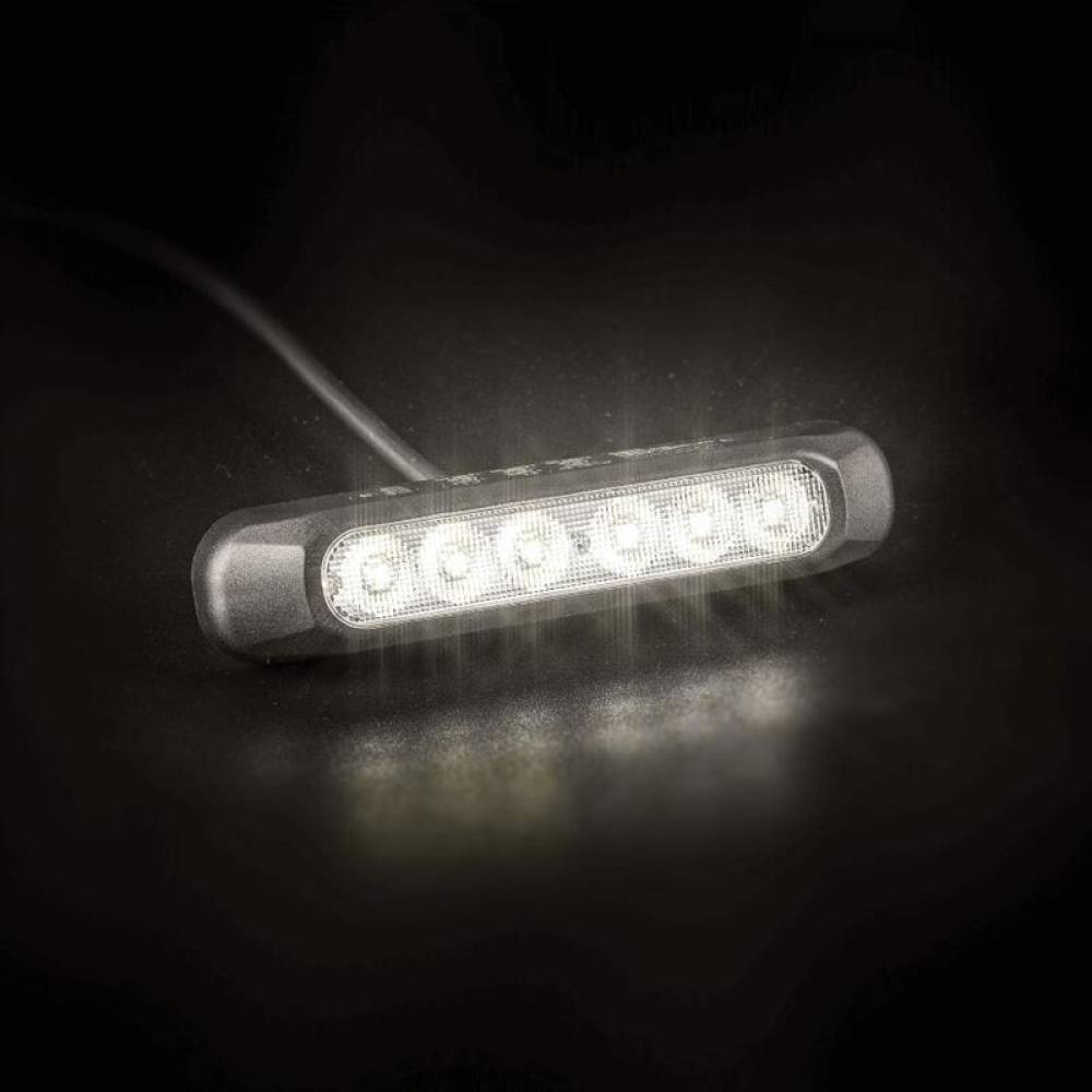 Lampa semnalizare cu pozitie, 132x28mm, 6 LED-uri, 12-24V, FT-331 Fristom