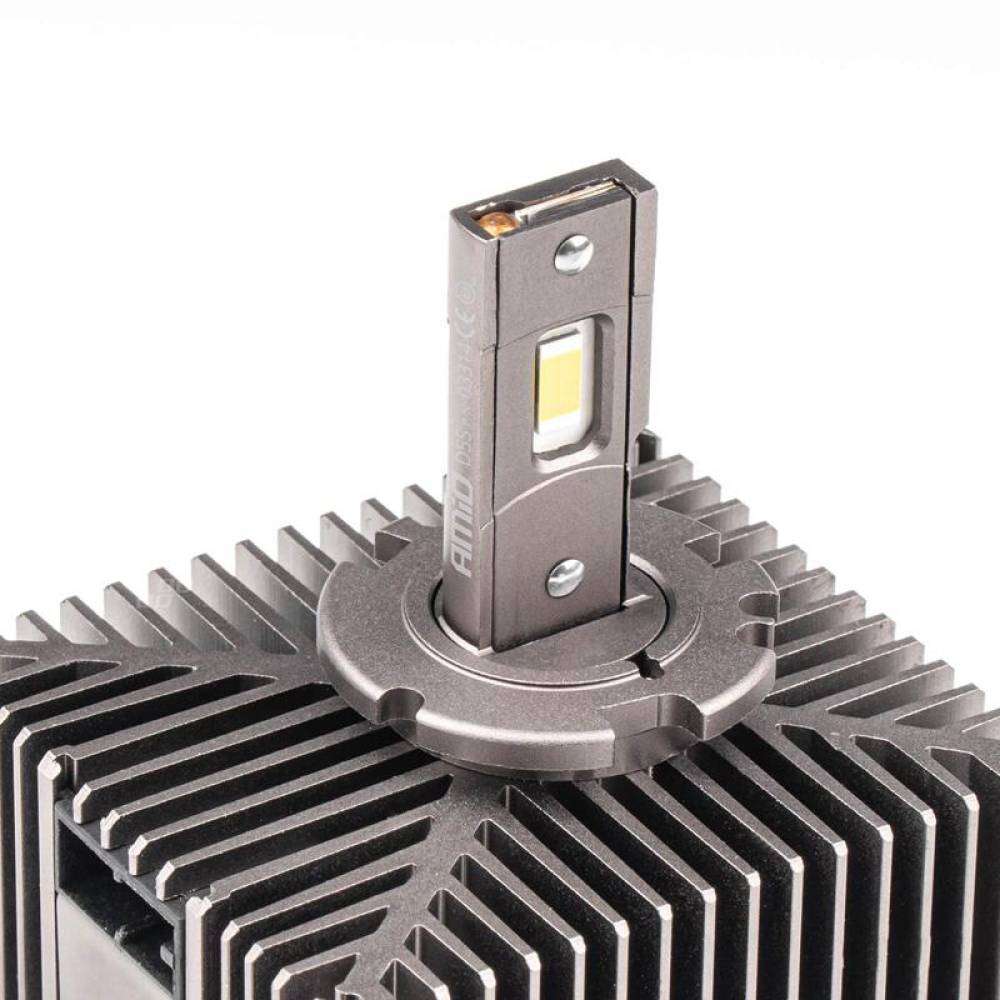 Set 2 becuri LED, D5S, 6500k, 9-16V, 70W, 8600lm, 360 grade, Canbus, XD Series 03314 Amio