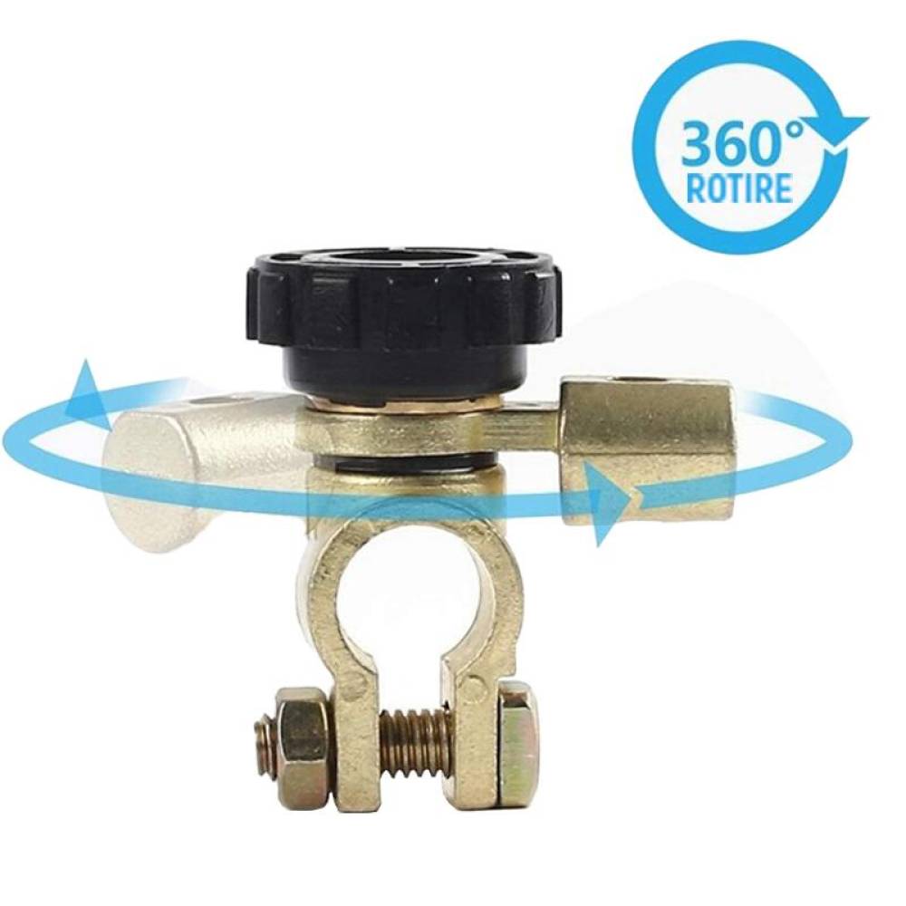 Borna acumulator cu decuplare rapida, 300A, pentru minus, neagra, AMIO 03021