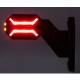 Lampa gabarit cu brat oblic 45°, 135mm, 16LED-uri, 3 functii, dreapta, Dragon, Hor134, LD3064 Horpol