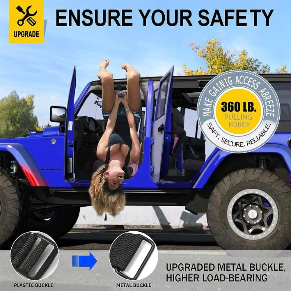 Maner prindere pe rollbar, cu curele, compatibil JEEP, CRG011