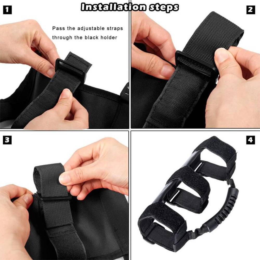Maner prindere pe rollbar, cu curele, compatibil JEEP, CRG011