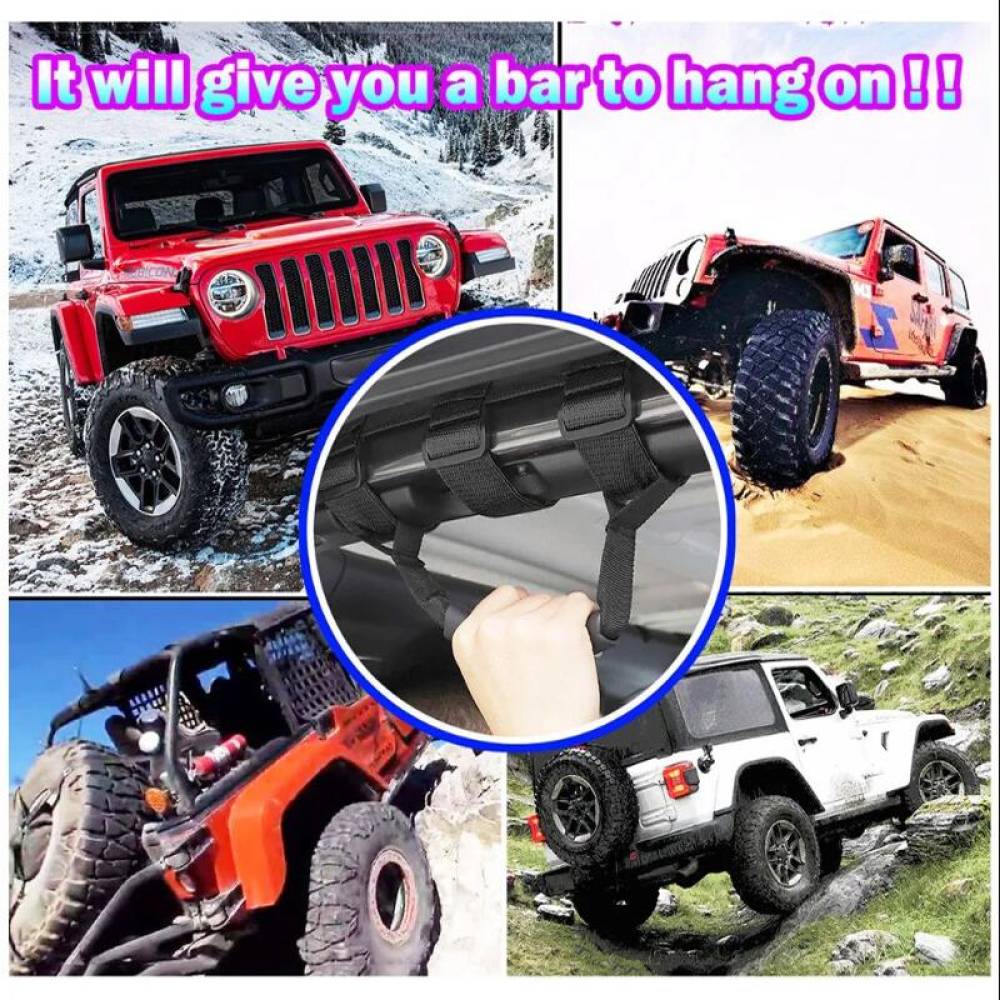Maner prindere pe rollbar, cu curele, compatibil JEEP, CRG011