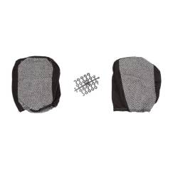 Set huse auto, 2 locuri, stofa, negru cu albastru, DLZ12, Dealiz 