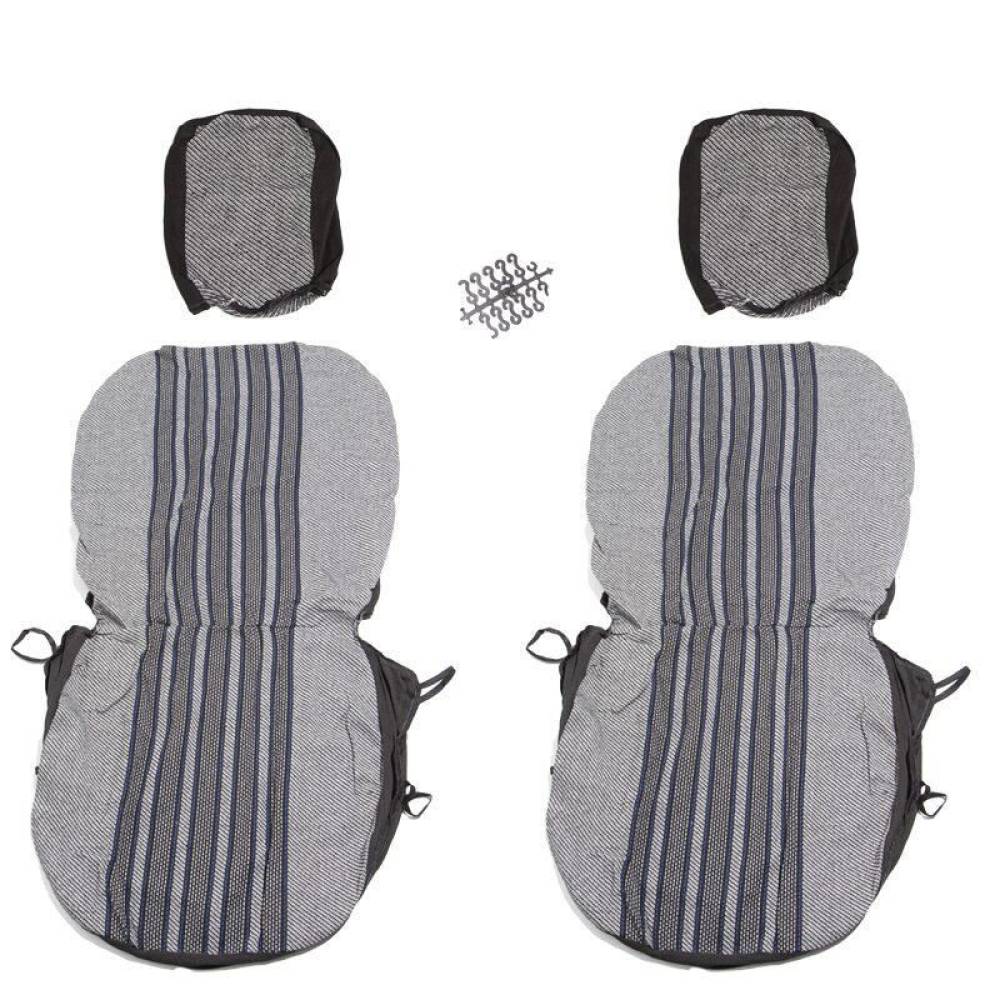 Set huse auto, 2 locuri, stofa, negru cu albastru, DLZ12, Dealiz Set huse auto, 2 locuri, stofa, negru cu albastru, DLZ12, Dealiz