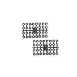 Set huse auto stofa, universale, negru, alb cu rosu  DLZ54 Dealiz 