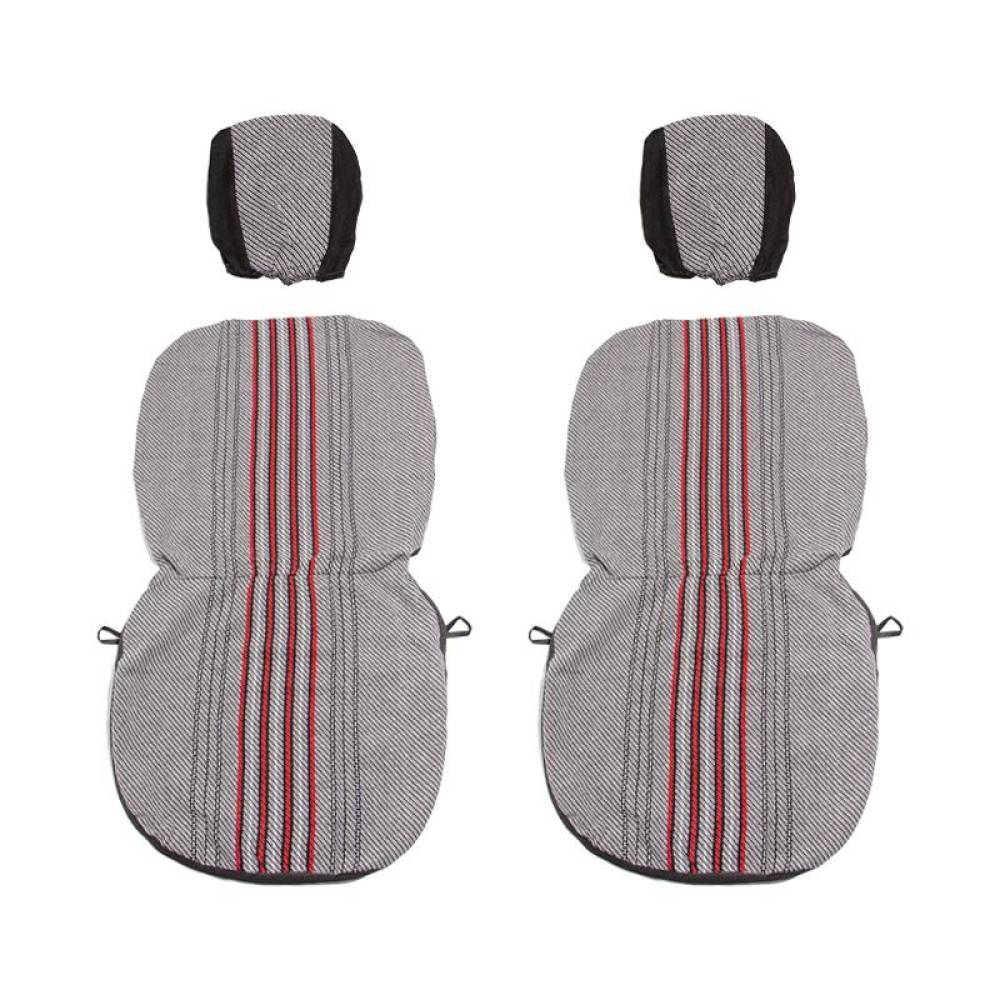 Set huse auto stofa, universale, negru, alb cu rosu DLZ54 Dealiz Set huse auto stofa, universale, negru, alb cu rosu DLZ54 Dealiz