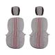 Set huse auto stofa, universale, negru, alb cu rosu DLZ54 Dealiz Set huse auto stofa, universale, negru, alb cu rosu DLZ54 Dealiz