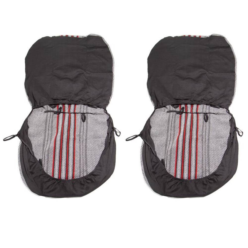 Set huse auto stofa, universale, negru, alb cu rosu DLZ54 Dealiz Set huse auto stofa, universale, negru, alb cu rosu DLZ54 Dealiz