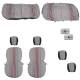 Set huse auto stofa, universale, negru, alb cu rosu DLZ54 Dealiz Set huse auto stofa, universale, negru, alb cu rosu DLZ54 Dealiz
