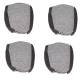 Set huse auto stofa, universale, negru, alb cu albastru, Dealiz