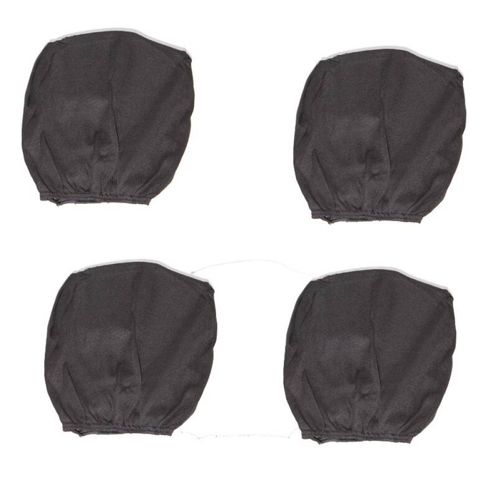 Set huse auto stofa, universale, negru, alb cu albastru, Dealiz