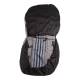 Set huse auto stofa, universale, negru, alb cu albastru, Dealiz