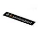 Ornament emblema neagra cu 2 steaguri, adeziv, Motorsport, LV001-2