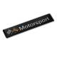 Ornament emblema neagra cu 2 steaguri, adeziv, Motorsport, LV001-2