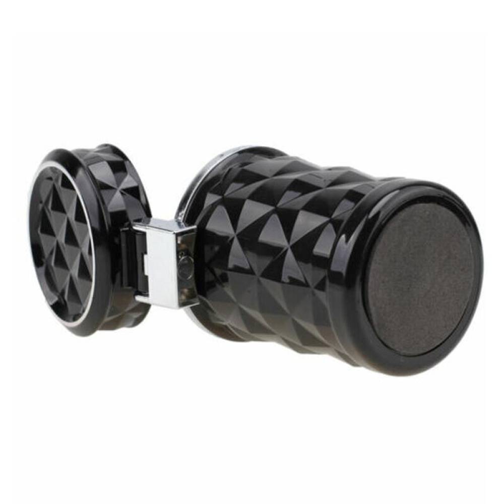 Scrumiera auto cu LED, prindere 2in1, grila ventilatie sau suport pahar, neagra, LP-012 Scrumiera auto cu LED, prindere 2in1, grila ventilatie sau suport pahar, neagra, LP-012