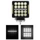 Proiector lucru 108x108x40, 16+9LED cu pozitie tip STRIPE, 20W, 12-24V, 1300lm, 60 grade Flood, L0181