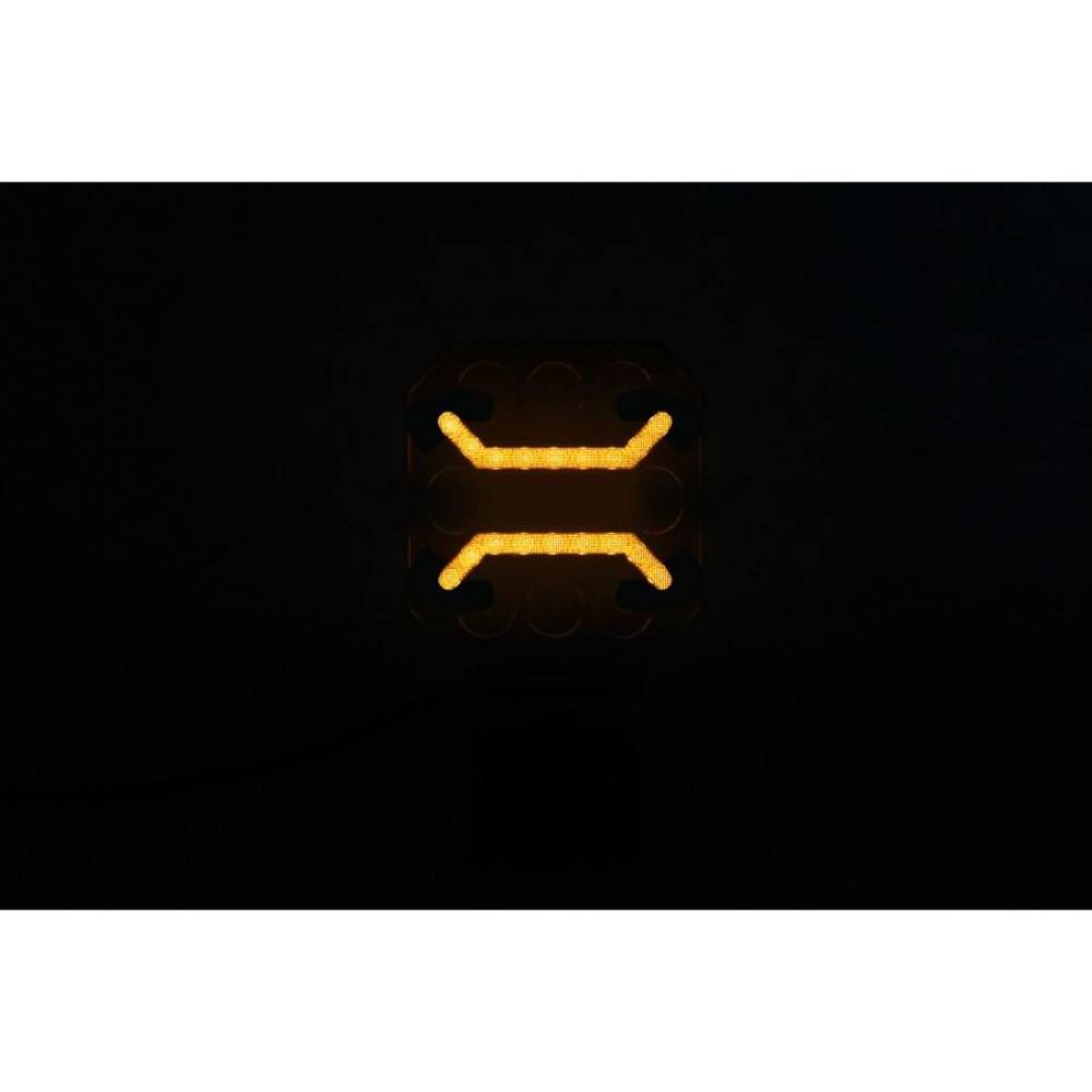 Proiector lucru 101x101, LED, cu pozitie galbena tip STRIPE, combo, 15W, 12-24V, 1500m, L0185 TruckLed