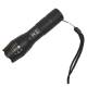 Lanterna tactica LED, 10w, 300lm, reincarcabila USB, 1200mAh, aluminiu, zoom, 5 functii, 13cm, LA0203