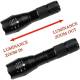 Lanterna tactica LED, 10w, 300lm, reincarcabila USB, 1200mAh, aluminiu, zoom, 5 functii, 13cm, LA0203