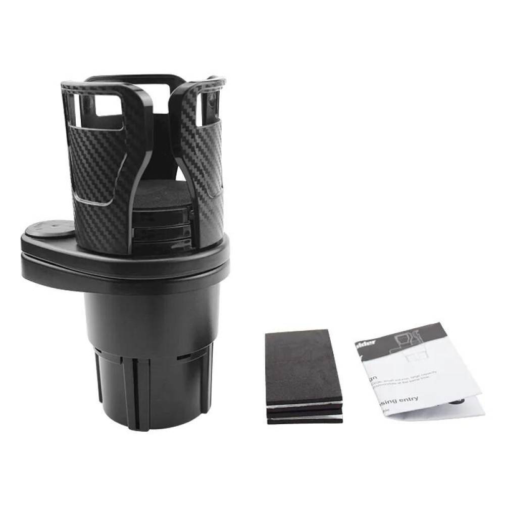 Suport pahar rotativ, cu baza ajustabila, multifunctional, negru-carbon, 86912 Carmotion