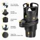 Suport pahar rotativ, cu baza ajustabila, multifunctional, negru-carbon, 86912 Carmotion