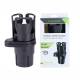 Suport pahar rotativ, cu baza ajustabila, multifunctional, negru-carbon, 86912 Carmotion