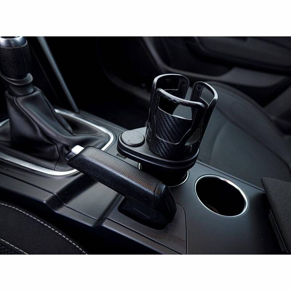 Suport pahar rotativ, cu baza ajustabila, multifunctional, negru-carbon, 86912 Carmotion