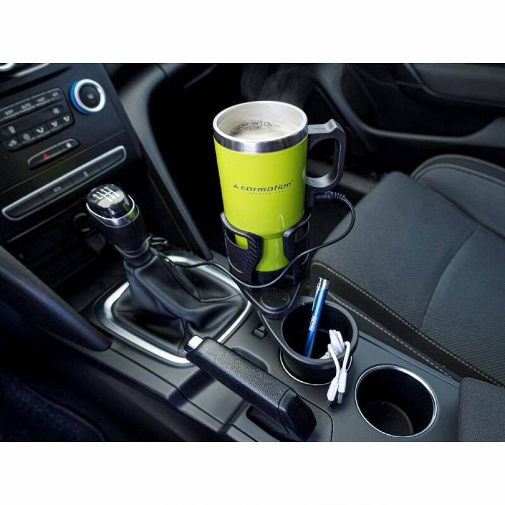 Suport pahar rotativ, cu baza ajustabila, multifunctional, negru-carbon, 86912 Carmotion