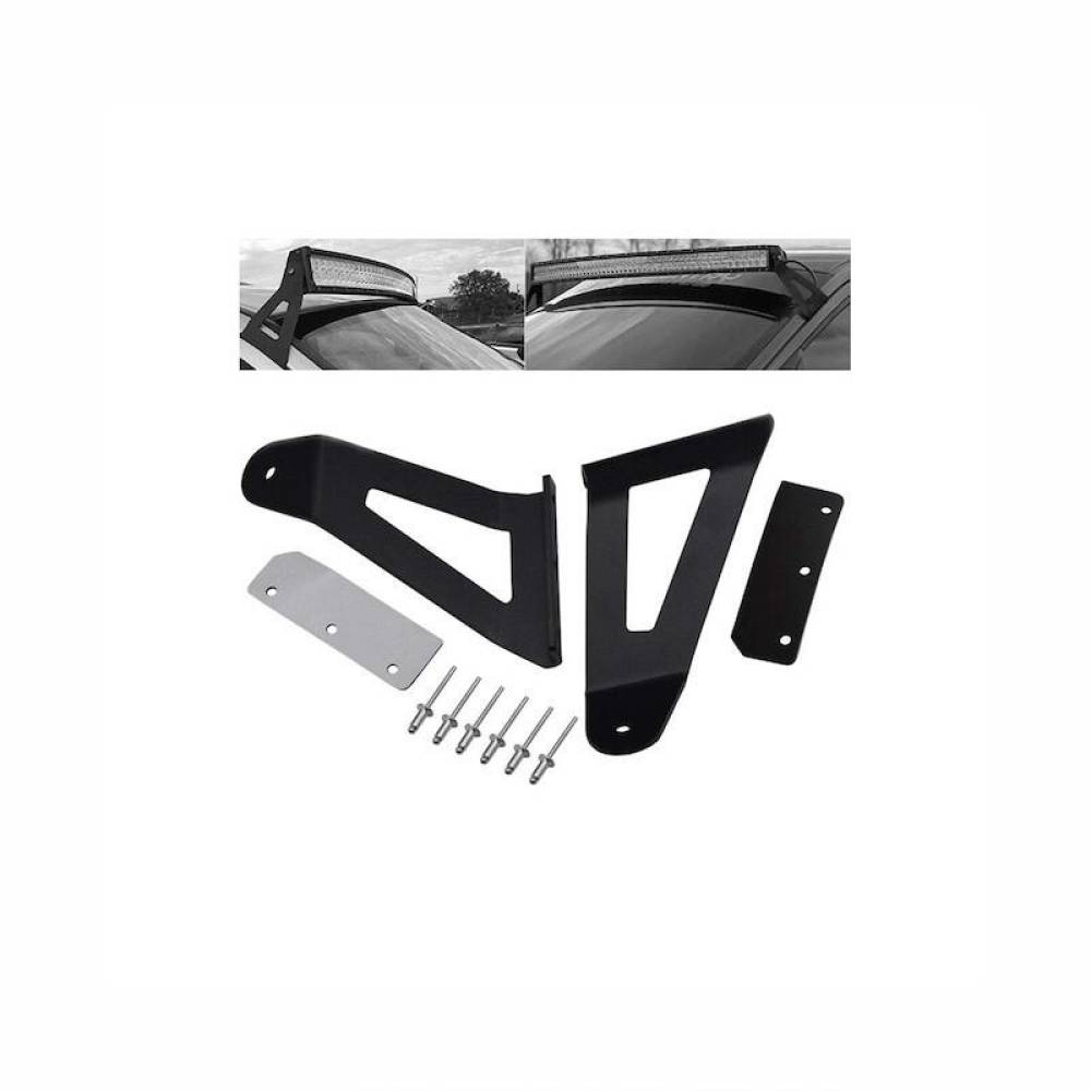 Set suporti prindere laterala Led bar, prindere pe stalp, CRG001 