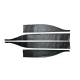 Set 4 bucati, autocolant bandou lateral usi, compatibil Dacia Logan3, carbon, negru 3D, QITL3-02