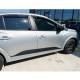 Set 4 bucati, autocolante bandou lateral usi, compatibil Dacia Logan3, negru mat, texturat, QITL3-01
