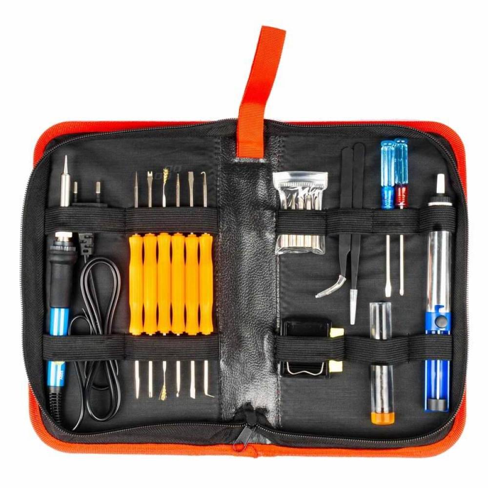 Set profesional pentru lipit, letcon, 60W, 200-450°, 20 piese, 03285 Amio