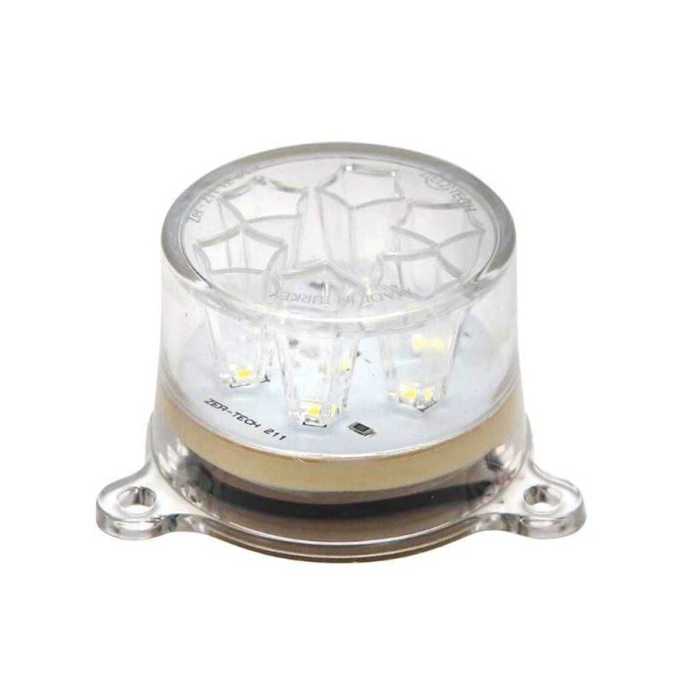 Lampa gabarit, fi55, LED, cu suport 3 urechi, alba, BK69550 Formplas 