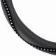 Husa volan 37-39cm, imitatie piele, cu diamante, 02807 Amio