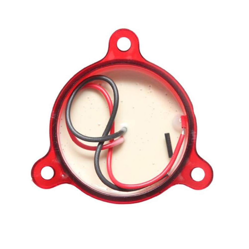 Lampa gabarit, fi55, LED, cu suport 3 urechi, rosie, BK69549 Formplas