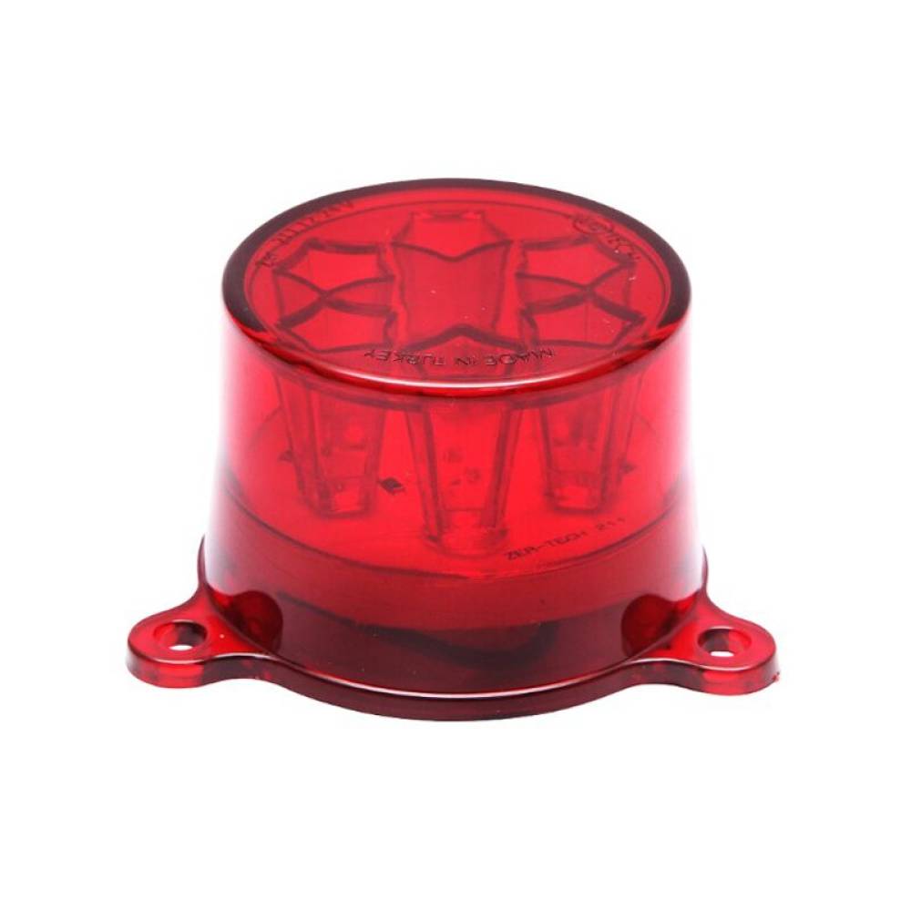 Lampa gabarit, fi55, LED, cu suport 3 urechi, rosie, BK69549 Formplas