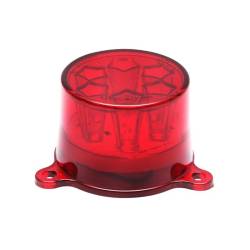Lampa gabarit, fi55, LED, cu suport 3 urechi, rosie, BK69549 Formplas