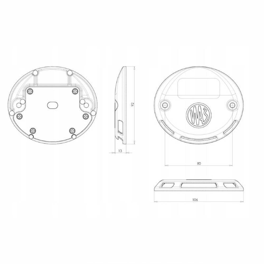 Lampa stroboscopica marcaj lift hidraulic, LED, 12-24V, cablu 3m, W151 1126 Was Lampa stroboscopica marcaj lift hidraulic, LED, 12-24V, cablu 3m, W151 1126 Was