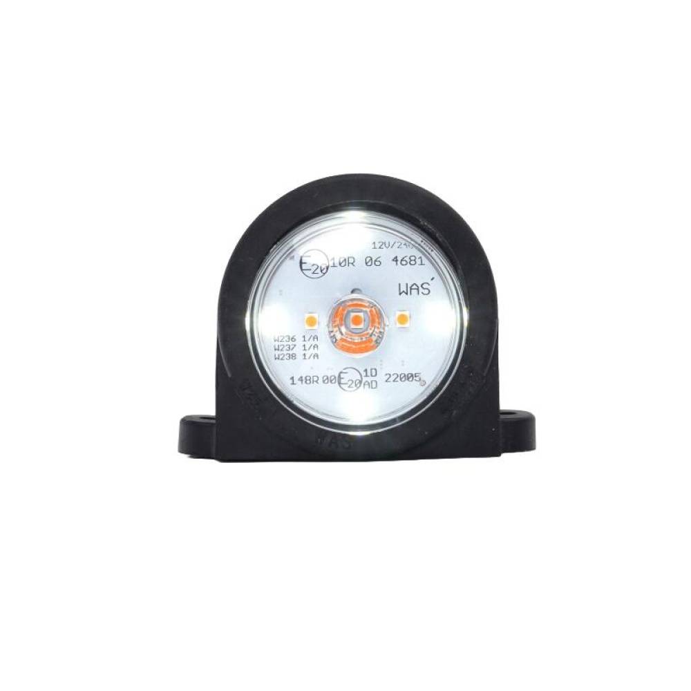 Lampa gabarit 78x93, LED, alba, cu pozitie si semnalizare, cabina, W237 1532 1/A Was