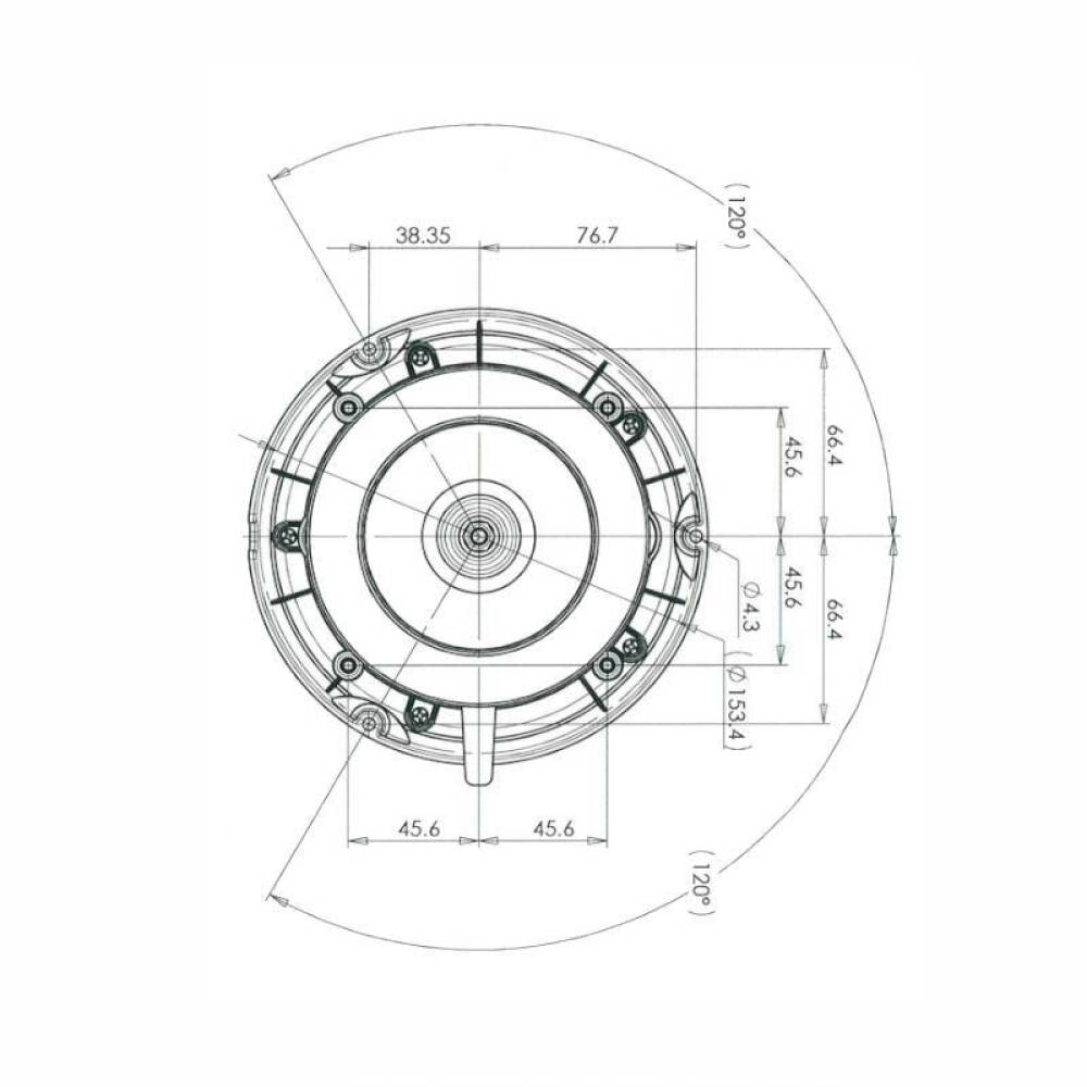 Girofar 12-24V, h112, 12 LED-uri, prindere cu magnet, 8 functii, cablu 7m, lentila transparenta, W112 852.8 Was