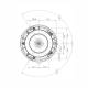 Girofar 12-24V, h112, 12 LED-uri, prindere cu magnet, 8 functii, cablu 7m, lentila transparenta, W112 852.8 Was