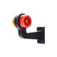 Lampa gabarit brat 191mm, cotit la 90°, galben cu rosu, LED Neon, stanga, W74.1 LOGO 2254 L/II WAS