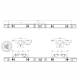 Lampa gabarit 535x28, LED Neon, alba, pozitie fata, catadioptru reflectorizant, cu suporti prindere, W259 2153 Was