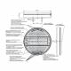 Lampa stop fi140, 5 functii, mers inapoi si ceata, LED, 12-24V, hamburger, stanga-dreapta, slim, W92 737 Was