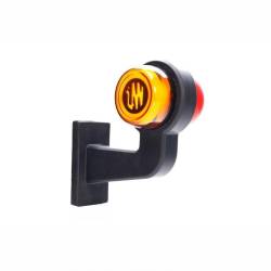 Lampa gabarit brat 149mm, cotit la 90°, galben cu rosu, LED Neon, stanga, W74.4 LOGO 2263 L/II WAS